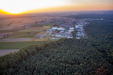 Hatzenbühl dans le département Rhénanie-Palatinat, Allemagne du point de vue du drone