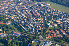 Vue aérienne de Postgrabenstrasse à Bellheim dans le département Rhénanie-Palatinat, Allemagne