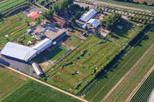 Parc de football et de golf du Palatinat du Sud à Adamshof Kandel à Kandel dans le département Rhénanie-Palatinat, Allemagne d'en haut