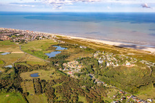 Enregistrement par drone de Cayeux-sur-Mer dans le département Somme, France