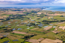 Vue aérienne de Brutelles dans le département Somme, France