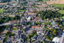 Enregistrement par drone de Friville-Escarbotin dans le département Somme, France