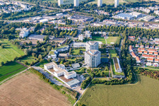 Vue aérienne de Clinique des accidents BG à le quartier Oggersheim in Ludwigshafen am Rhein dans le département Rhénanie-Palatinat, Allemagne