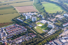 Clinique des accidents BG à le quartier Oggersheim in Ludwigshafen am Rhein dans le département Rhénanie-Palatinat, Allemagne vue d'en haut