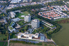 Clinique des accidents BG à le quartier Oggersheim in Ludwigshafen am Rhein dans le département Rhénanie-Palatinat, Allemagne vue d'en haut