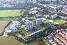 Clinique des accidents BG à le quartier Oggersheim in Ludwigshafen am Rhein dans le département Rhénanie-Palatinat, Allemagne hors des airs