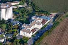 Vue oblique de Clinique des accidents BG à le quartier Oggersheim in Ludwigshafen am Rhein dans le département Rhénanie-Palatinat, Allemagne