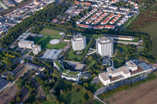 Clinique des accidents BG à le quartier Oggersheim in Ludwigshafen am Rhein dans le département Rhénanie-Palatinat, Allemagne vue d'en haut