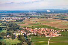 Freimersheim dans le département Rhénanie-Palatinat, Allemagne vue d'en haut