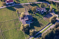 Vue aérienne de L'écurie de Lilly à le quartier Wollmatingen in Konstanz dans le département Bade-Wurtemberg, Allemagne