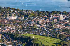 Vue aérienne de Quartier Petershausen in Konstanz dans le département Bade-Wurtemberg, Allemagne