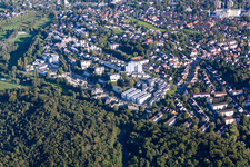 Vue aérienne de Complexe résidentiel Sonnenbühl Werst Seezeit à le quartier Petershausen in Konstanz dans le département Bade-Wurtemberg, Allemagne