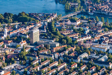 Quartier Petershausen in Konstanz dans le département Bade-Wurtemberg, Allemagne d'en haut