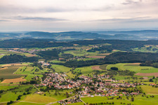 Vue oblique de Mühlingen dans le département Bade-Wurtemberg, Allemagne