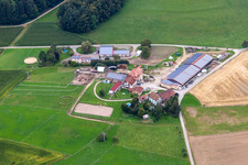 Vue aérienne de Quellenhof à le quartier Ursaul in Stockach dans le département Bade-Wurtemberg, Allemagne