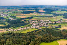 Vue oblique de Quartier Zoznegg in Mühlingen dans le département Bade-Wurtemberg, Allemagne