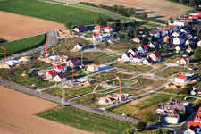 Nouvelle zone de développement Am Höhenweg à Kandel dans le département Rhénanie-Palatinat, Allemagne hors des airs