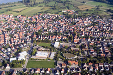 Enregistrement par drone de Quartier Maximiliansau in Wörth am Rhein dans le département Rhénanie-Palatinat, Allemagne
