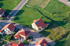 Vue aérienne de Uhlandstr à le quartier Neuburg in Neuburg am Rhein dans le département Rhénanie-Palatinat, Allemagne