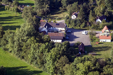 Vue aérienne de Bienwaldmühle dans le département Rhénanie-Palatinat, Allemagne