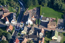 De l'ouest à Kesseldorf dans le département Bas Rhin, France vue d'en haut