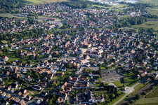Drusenheim dans le département Bas Rhin, France hors des airs