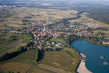 Offendorf dans le département Bas Rhin, France hors des airs
