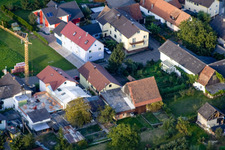 Vue aérienne de Rue Winkel à le quartier Urloffen in Appenweier dans le département Bade-Wurtemberg, Allemagne