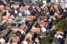 Photographie aérienne de Bahnhofstrasse à Kandel dans le département Rhénanie-Palatinat, Allemagne