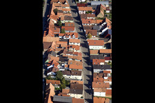 Rheinstraße à Kandel dans le département Rhénanie-Palatinat, Allemagne vue d'en haut