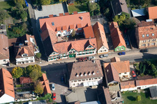 Vue aérienne de Bahnhofstr. à Kandel dans le département Rhénanie-Palatinat, Allemagne