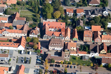Vue aérienne de Bahnhofstr. à Kandel dans le département Rhénanie-Palatinat, Allemagne