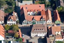 Vue oblique de Bahnhofstr. à Kandel dans le département Rhénanie-Palatinat, Allemagne