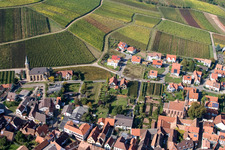 Birkweiler dans le département Rhénanie-Palatinat, Allemagne vue du ciel