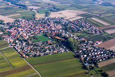 Vue aérienne de De l'ouest à le quartier Mörzheim in Landau in der Pfalz dans le département Rhénanie-Palatinat, Allemagne