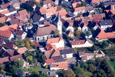 Quartier Mörzheim in Landau in der Pfalz dans le département Rhénanie-Palatinat, Allemagne du point de vue du drone