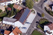 Photographie aérienne de Raiffeisenstraße x Mörzheimer Hauptstr à le quartier Mörzheim in Landau in der Pfalz dans le département Rhénanie-Palatinat, Allemagne
