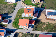 Photographie aérienne de Ahornweg, nouvelle zone de développement à Brotäckern à Steinweiler dans le département Rhénanie-Palatinat, Allemagne