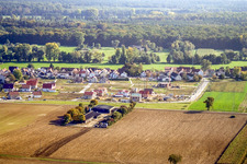 Nouvelle zone de développement Am Höhenweg à Kandel dans le département Rhénanie-Palatinat, Allemagne vue du ciel