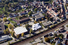 Lycée Ludwig-Marum Pfinztal à le quartier Berghausen in Pfinztal dans le département Bade-Wurtemberg, Allemagne hors des airs