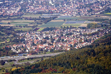 Quartier Wolfartsweier in Karlsruhe dans le département Bade-Wurtemberg, Allemagne vu d'un drone