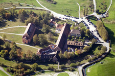 Vue aérienne de Club de golf Hofgut Scheibenhardt à le quartier Beiertheim-Bulach in Karlsruhe dans le département Bade-Wurtemberg, Allemagne