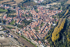 Vue aérienne de Altworth à Wörth am Rhein dans le département Rhénanie-Palatinat, Allemagne