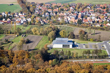Bienwaldhalle à Kandel dans le département Rhénanie-Palatinat, Allemagne vue d'en haut