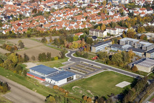 Vue aérienne de Salle Bienwald Kandel à Kandel dans le département Rhénanie-Palatinat, Allemagne