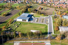 Vue aérienne de Salle Bienwald à Kandel dans le département Rhénanie-Palatinat, Allemagne