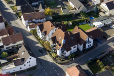 Vue aérienne de Hubstraße x Saarstr à Kandel dans le département Rhénanie-Palatinat, Allemagne