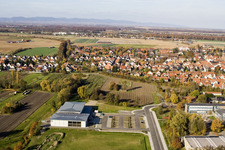 Salle Bienwald Kandel à Kandel dans le département Rhénanie-Palatinat, Allemagne depuis l'avion