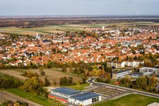 Vue aérienne de Salle Bienwald Kandel à Kandel dans le département Rhénanie-Palatinat, Allemagne