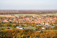 Salle Bienwald Kandel à Kandel dans le département Rhénanie-Palatinat, Allemagne depuis l'avion